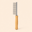 Dog Grooming Comb with Dense Metal Teeth & Wooden Handle — All Breeds