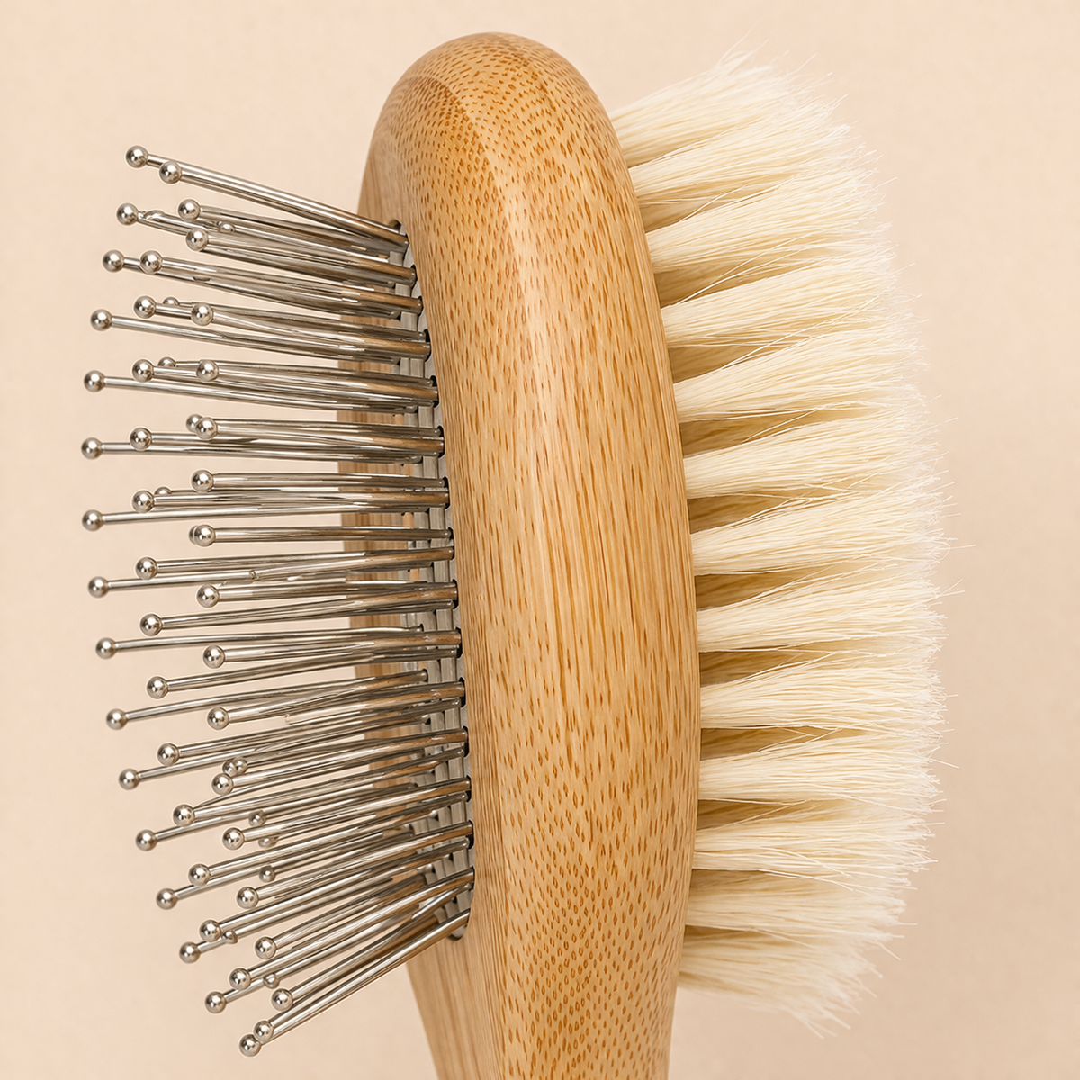 Double-Sided Bamboo Dog Grooming Brush