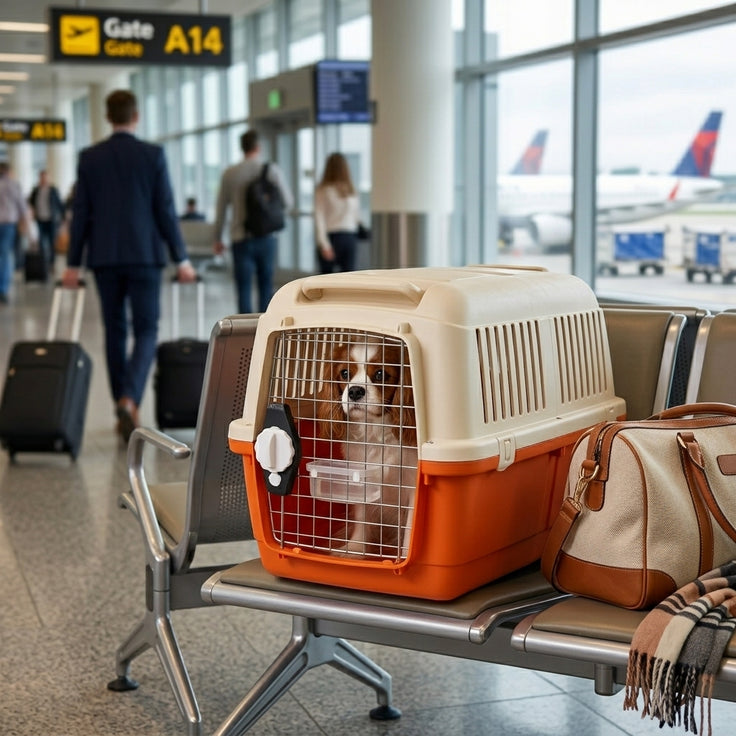 Travel dog carrier crate