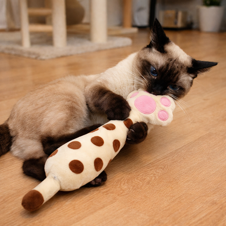 Crinkle & rattle toy for cats