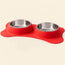 Pet Bowls with Silicone Mat