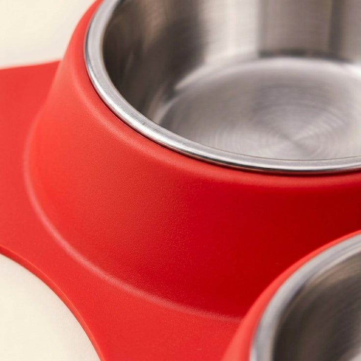 Pet Bowls with Silicone Mat