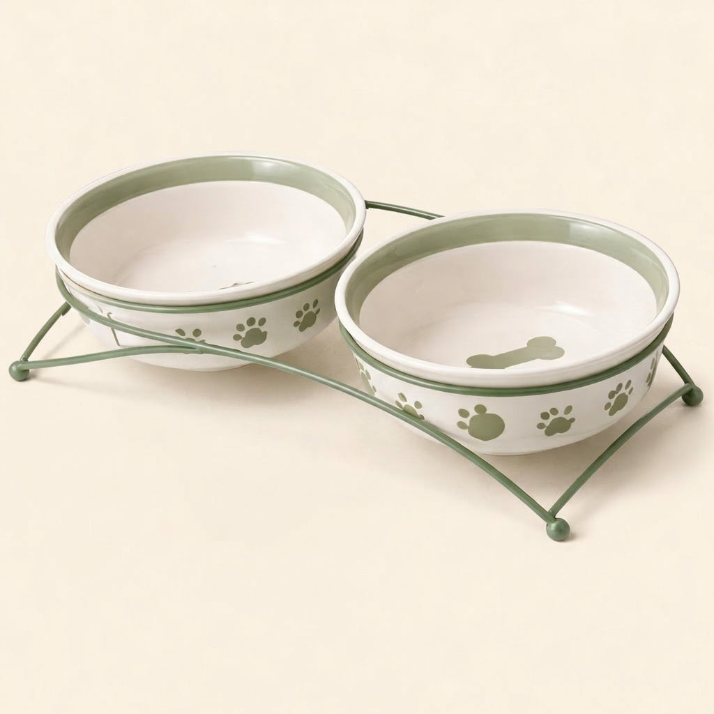 Ceramic Pet Bowls Stand