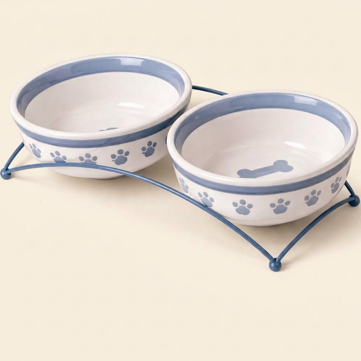 Ceramic Pet Bowls Stand