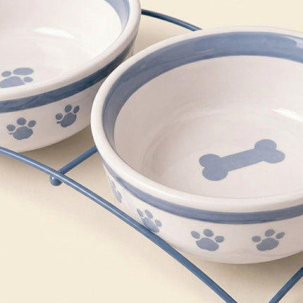 Ceramic Pet Bowls Stand
