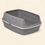 Open Cat Litter Tray with Removable Rim