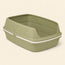 Open Cat Litter Tray with Removable Rim