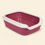 Open Cat Litter Tray with Rim