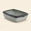 Open Low-Entry Cat Litter Tray with Removable Rim