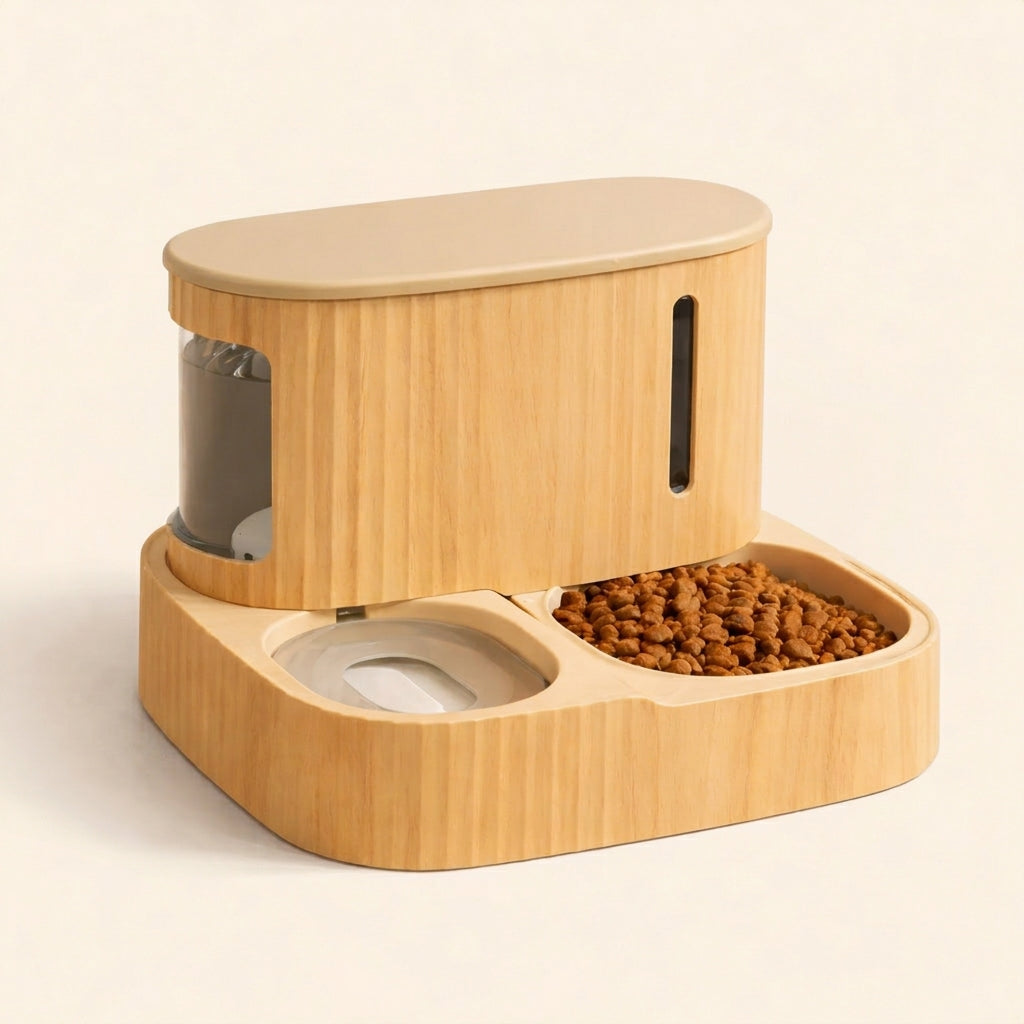 Cat Food Dispenser Set
