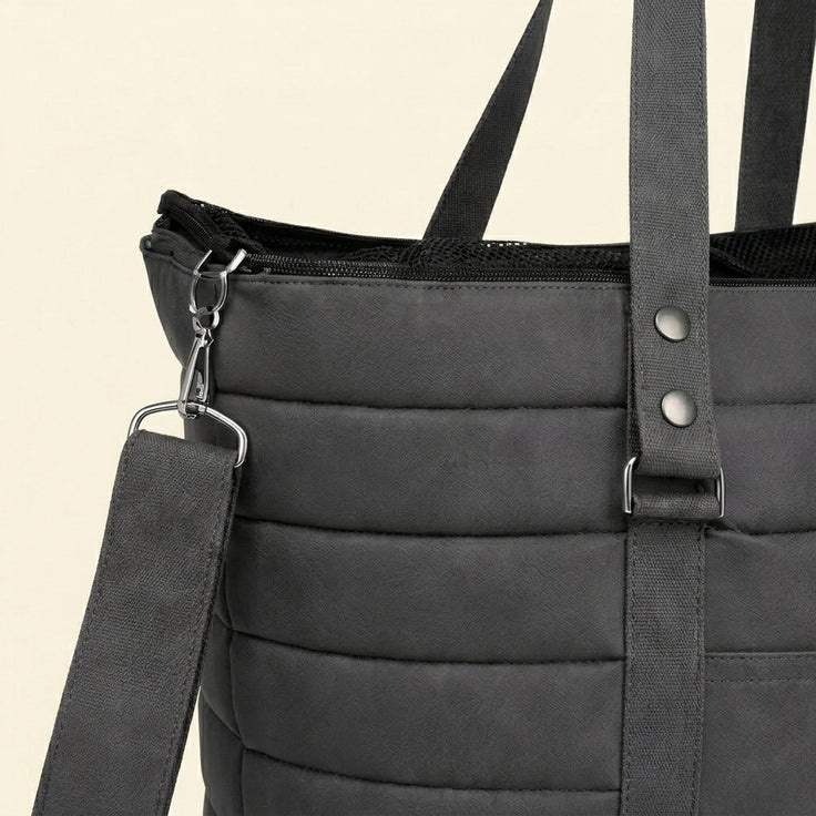 Quilted dog carrier bag