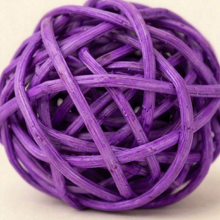Rattan ball for cats