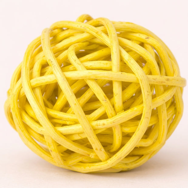 Rattan ball for cats