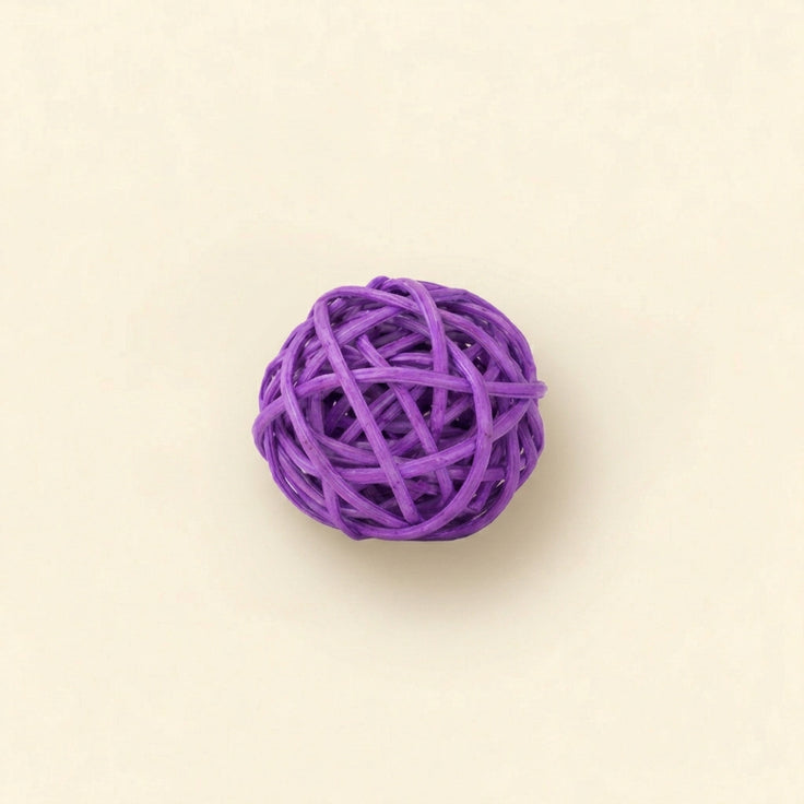 Rattan ball for cats