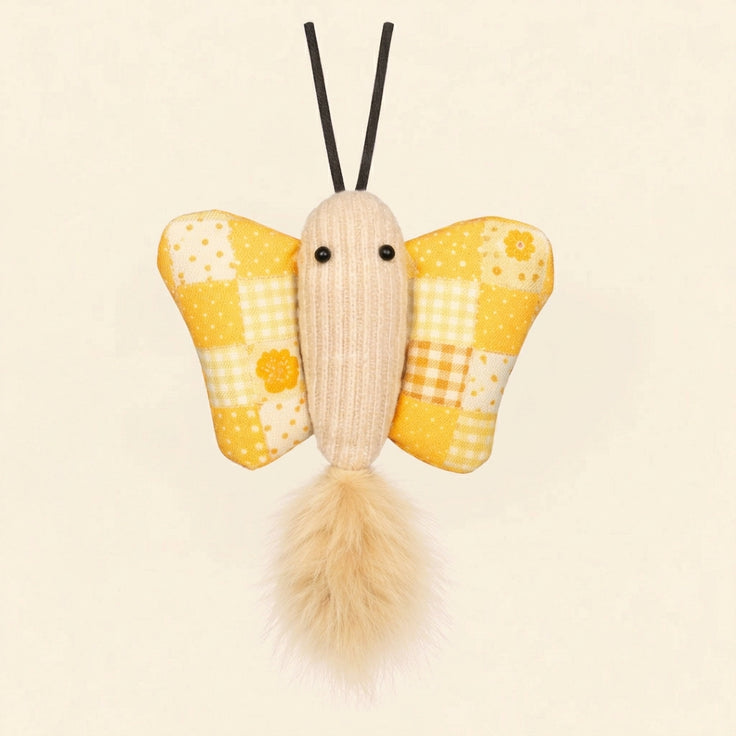 Plush butterfly crinkle toy