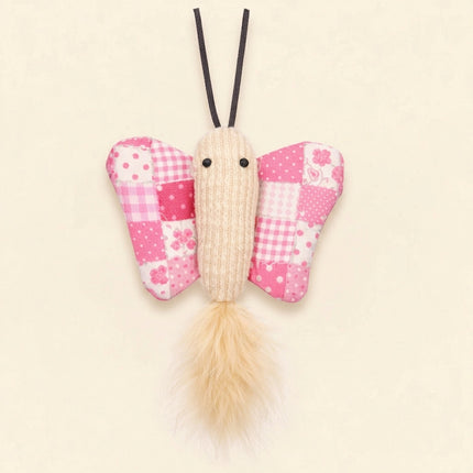 Plush butterfly crinkle toy