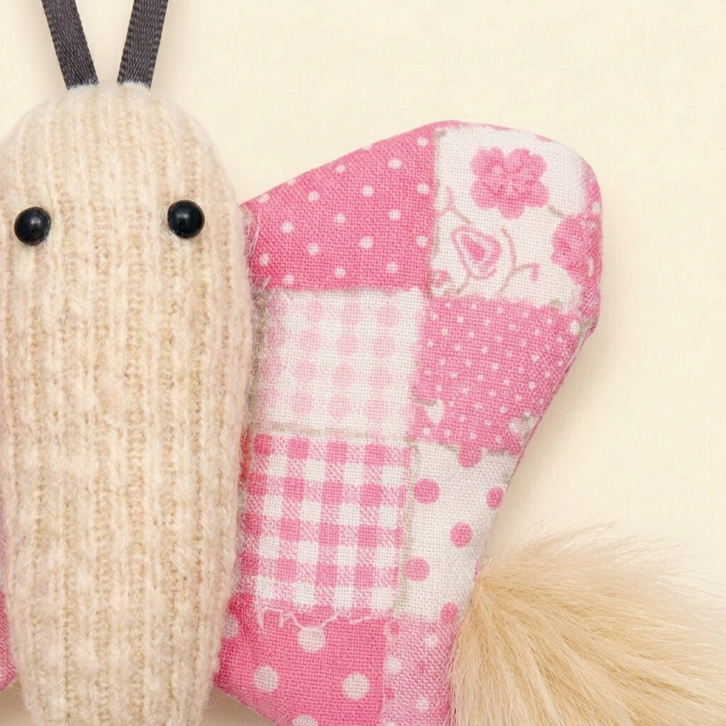 Plush butterfly crinkle toy