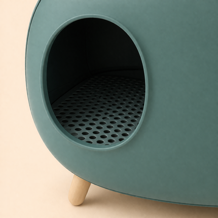Enclosed Cat Litter House with Charcoal Filter