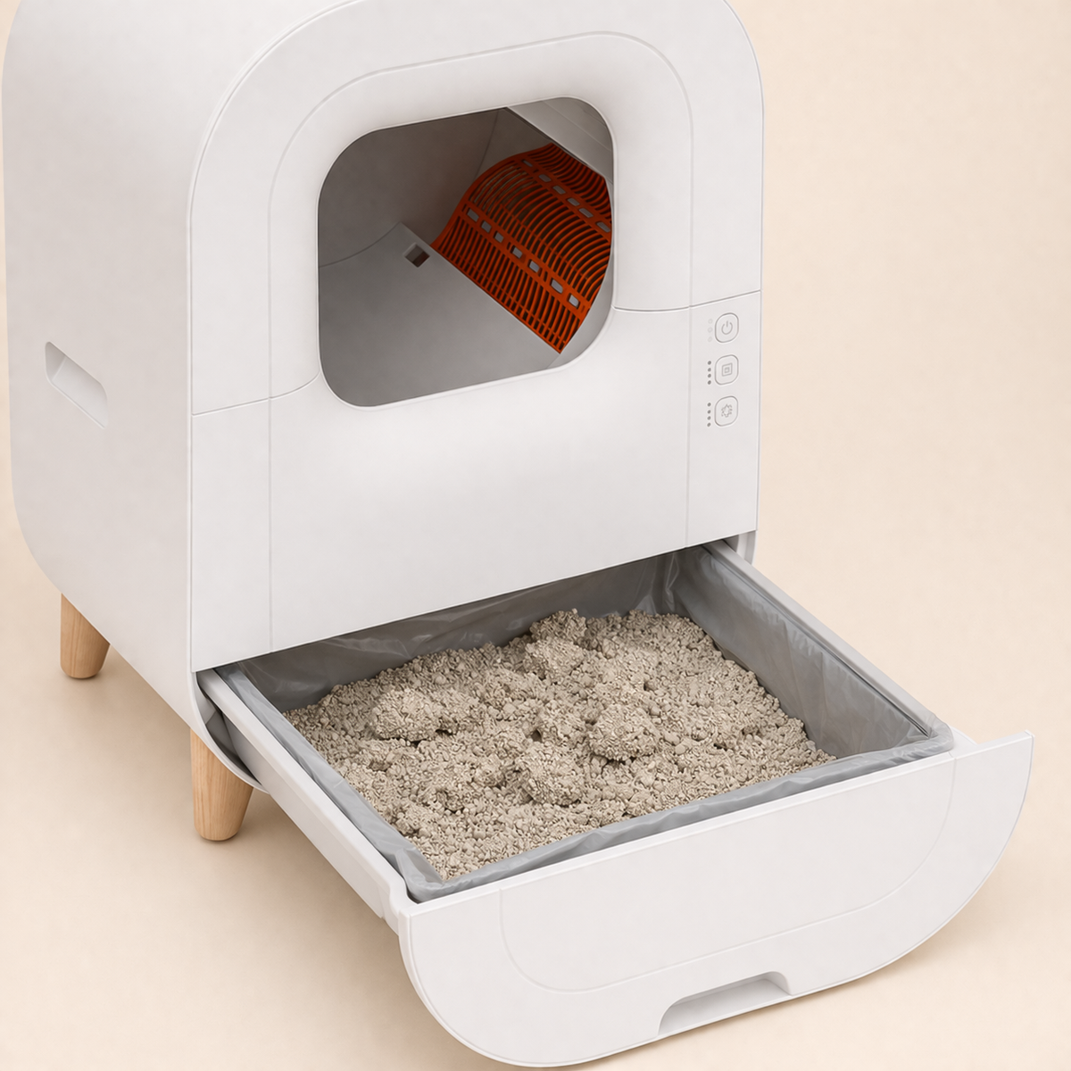 Automatic Self-Cleaning Cat Litter Box with Odor Elimination Module