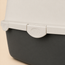 Enclosed Cat Litter Box with Hood, Swinging Door & Carry Handle