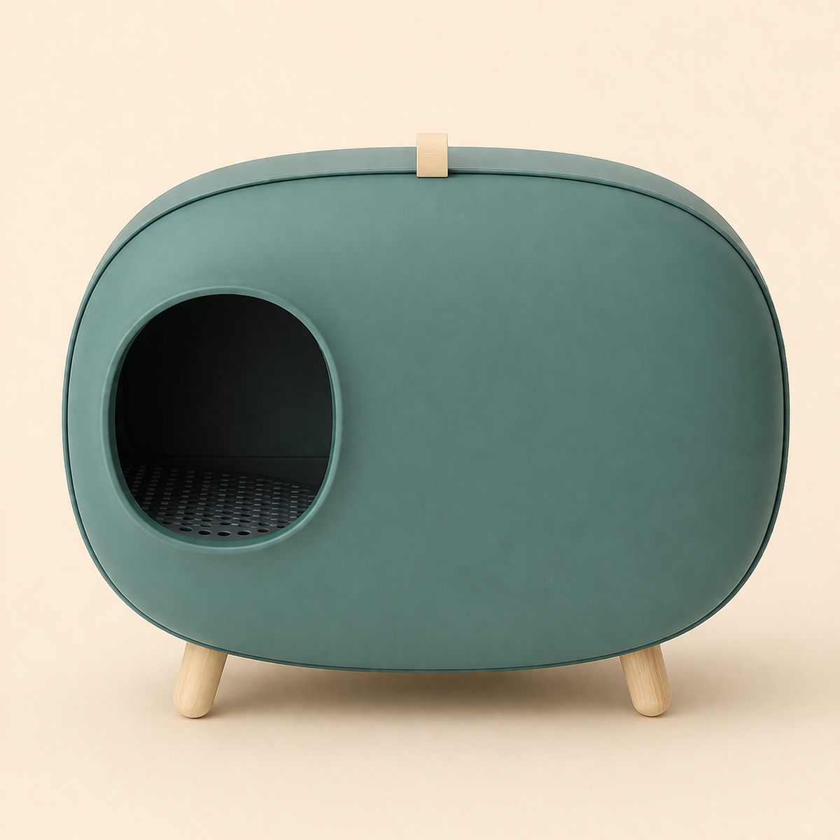 Enclosed Cat Litter House with Charcoal Filter