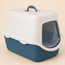 Enclosed Cat Litter Box with Hood, Swinging Door & Carry Handle