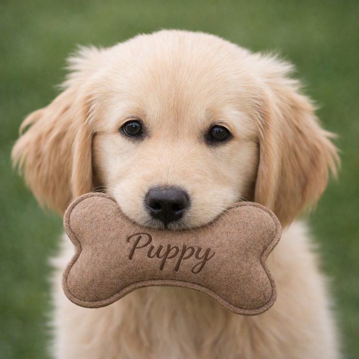 Felt Bone Dog Toy