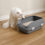 Open Cat Litter Tray with High Sides & Entry Step