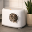 Enclosed Plastic Cat Litter Box with Lid