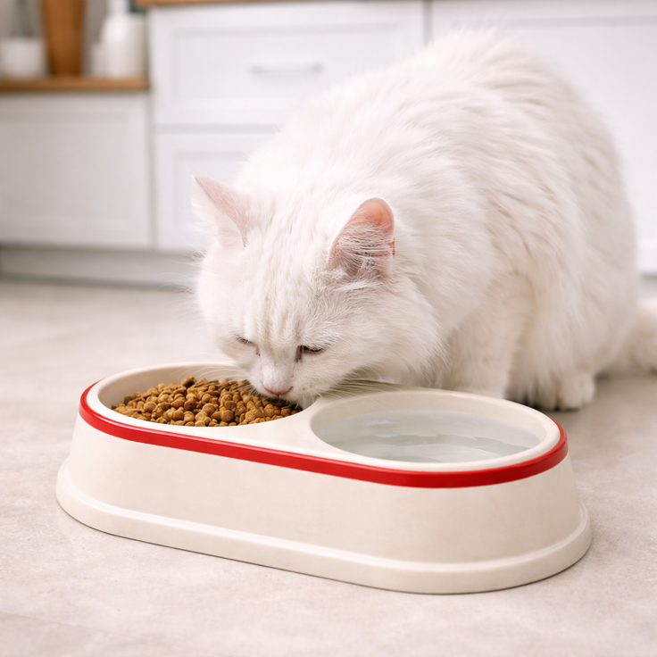 Cat Bowl with Pattern