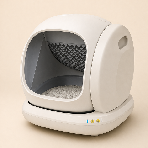 Smart Self-Cleaning Enclosed Cat Litter Box — 9-Sensor Safety System