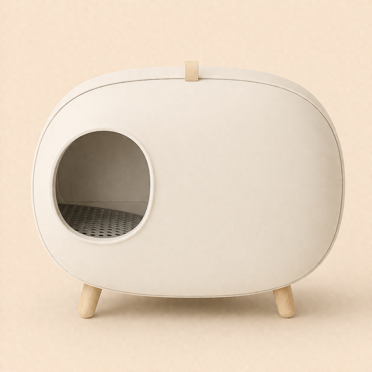 Enclosed Cat Litter House with Charcoal Filter