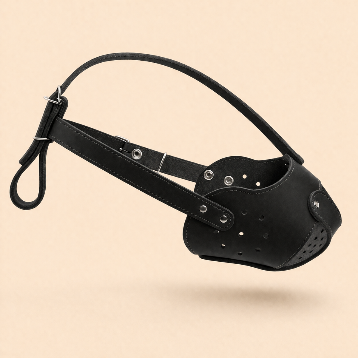 Leather Dog Muzzle — Bull Terrier