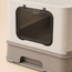 Enclosed Cat Litter Box with Pull-Out Tray, Scoop & Brush